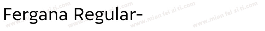 Fergana Regular字体转换